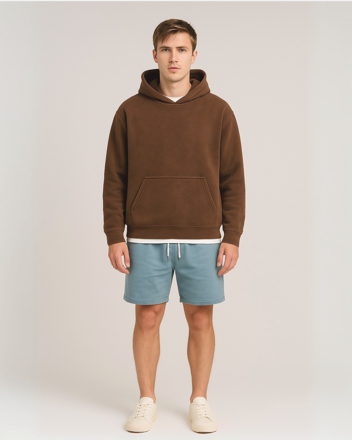 Vintage Brown - Drop Shoulder Hoodie