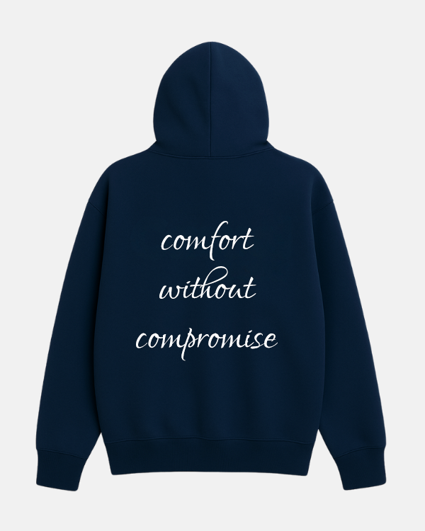 Drop Shoulder Hoodie - Navy