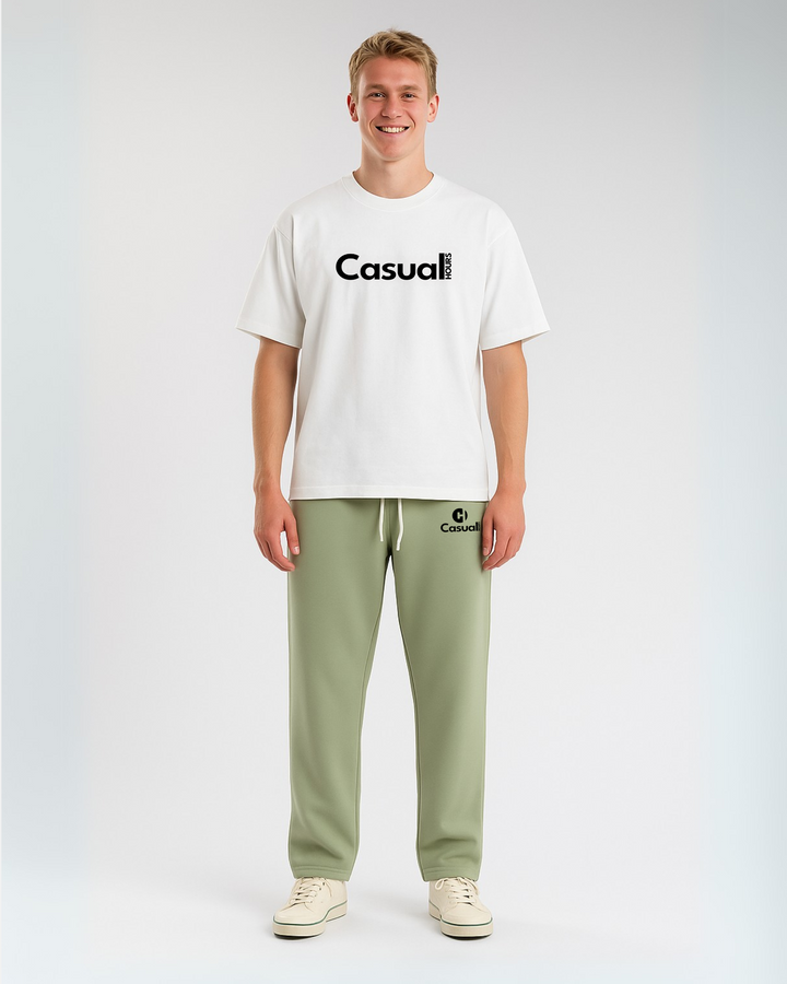 Drop Shoulder T-Shirt - White