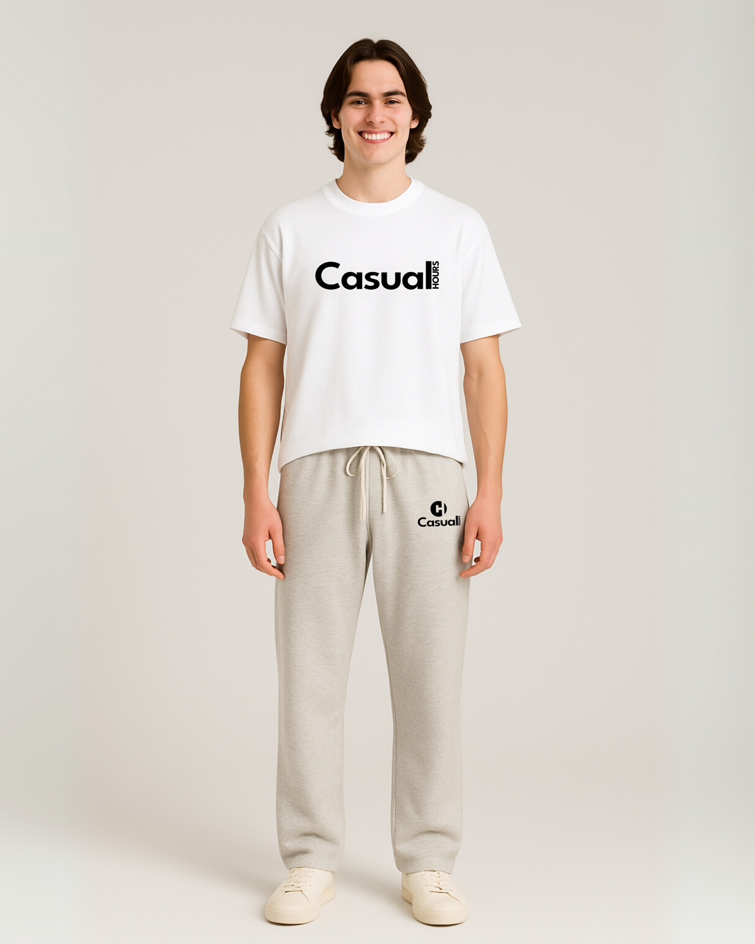 Premium Baggy Sweatpants - Silver Fog