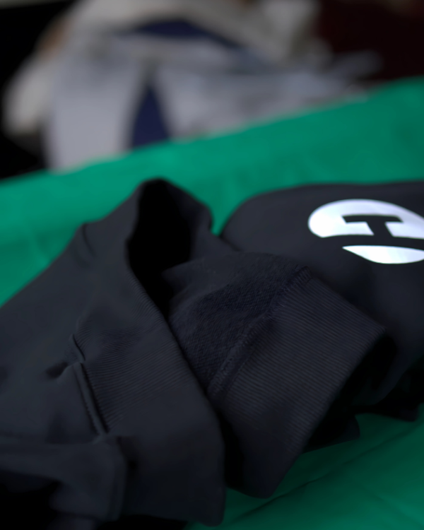 Drop Shoulder Hoodie - Black