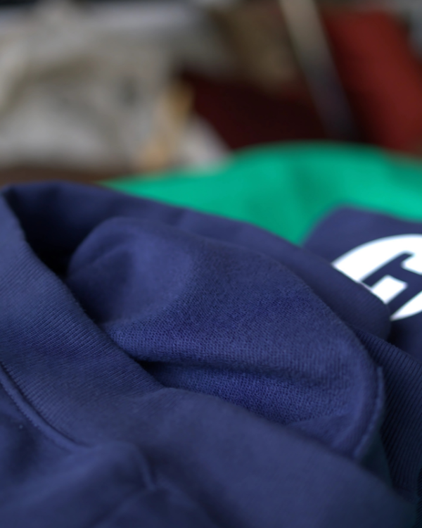 Drop Shoulder Hoodie - Navy