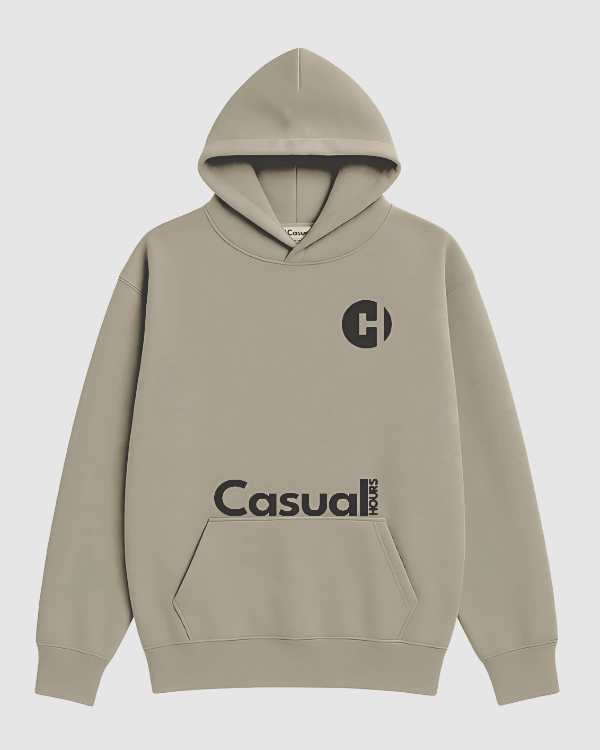 Drop Shoulder Hoodie - Olive Dune