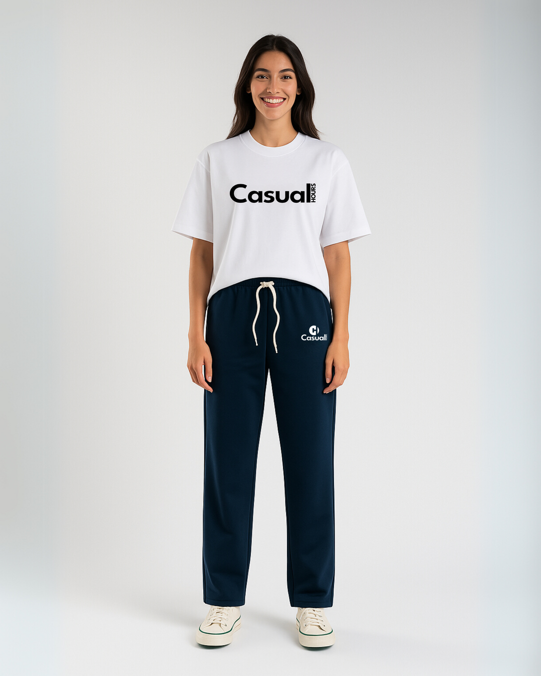 Drop Shoulder T-Shirt - White