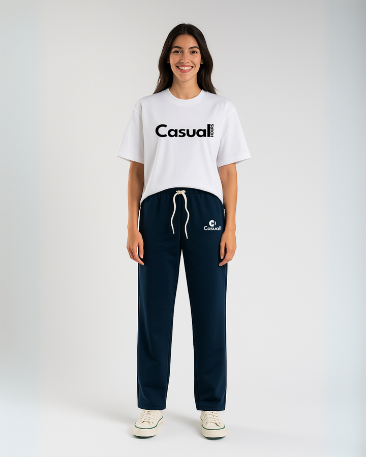 Drop Shoulder T-Shirt - White
