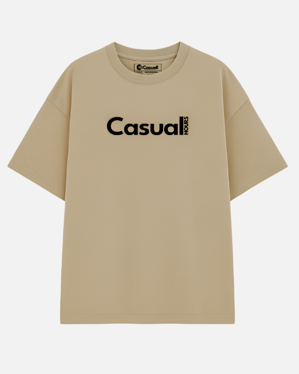 Drop Shoulder T - Shirt - Pale Olive