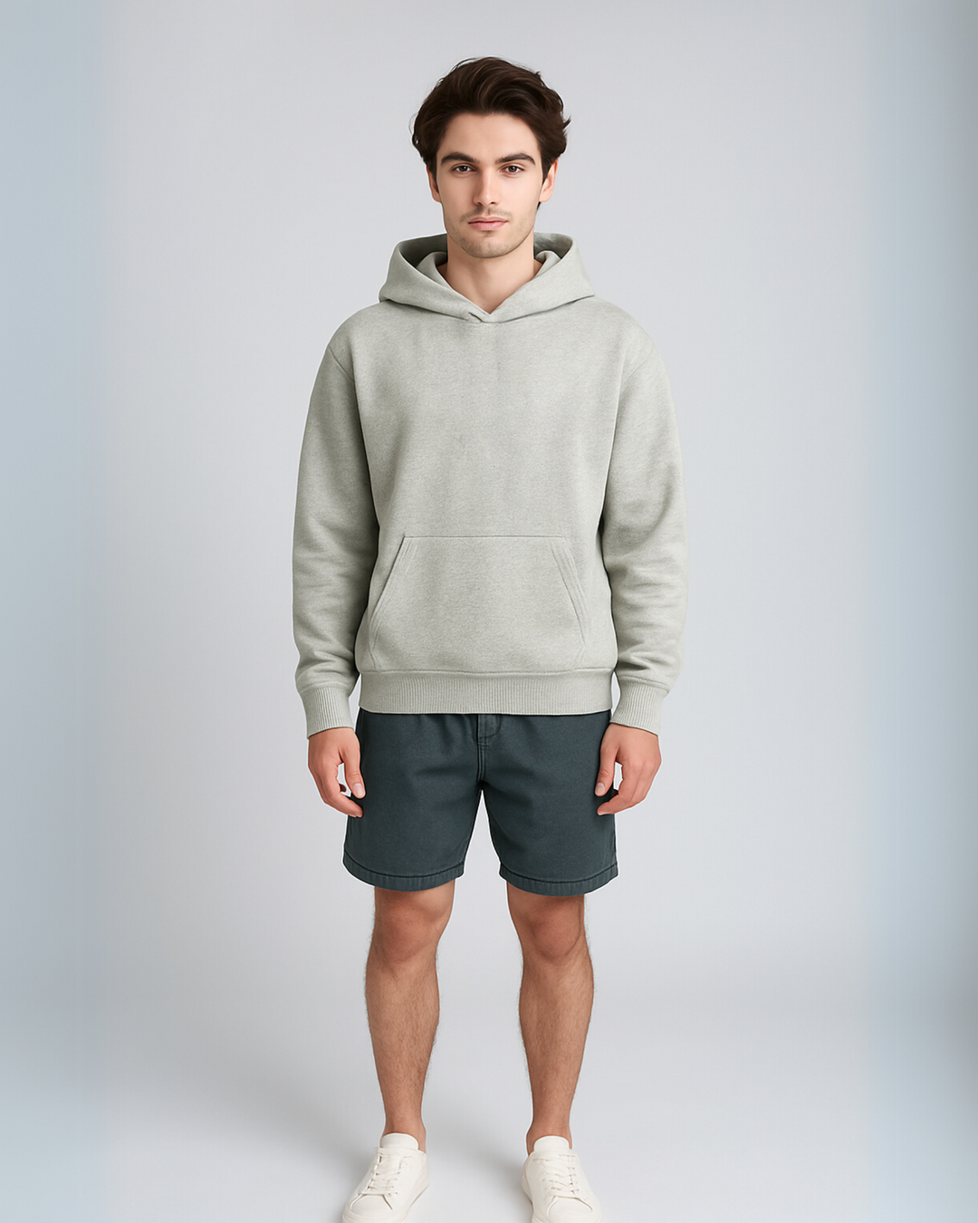 Vintage Light Grey - Drop Shoulder Hoodie