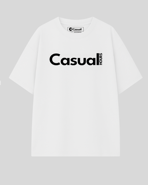 Drop Shoulder T-Shirt - White