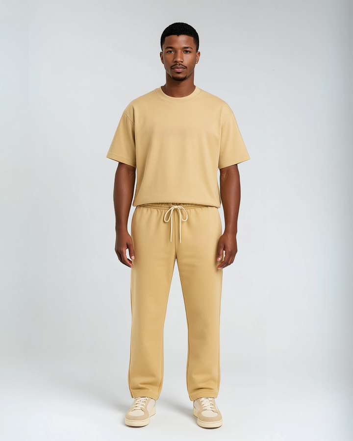 Premium Baggy Sweatpants - Beige