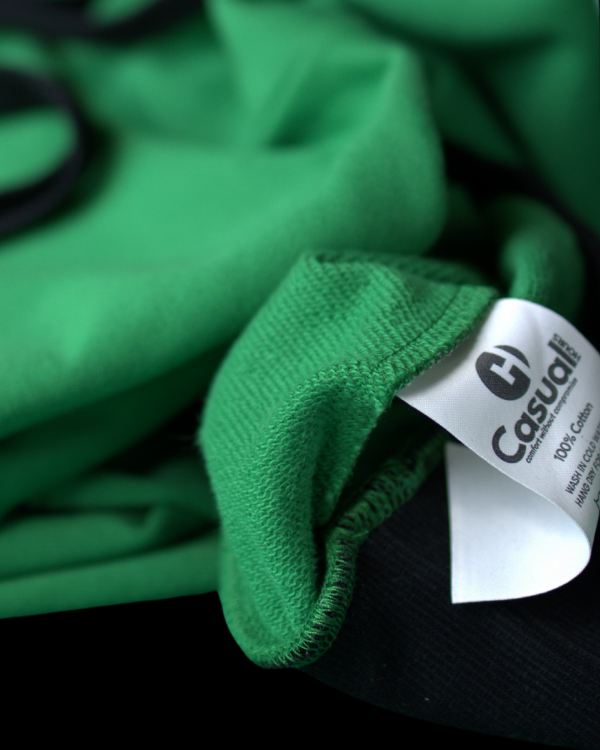 Premium Green Black Drop Shoulder Hoodie