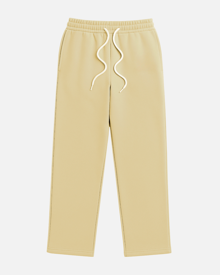 Premium Baggy Sweatpants - Rice White