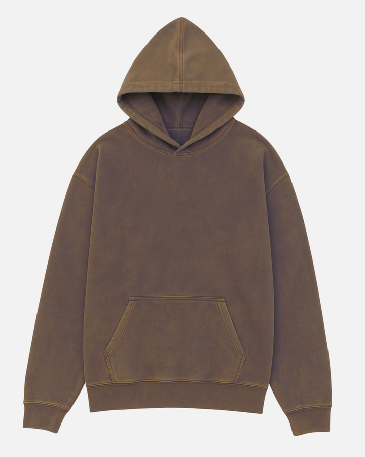 Vintage Brown - Drop Shoulder Hoodie