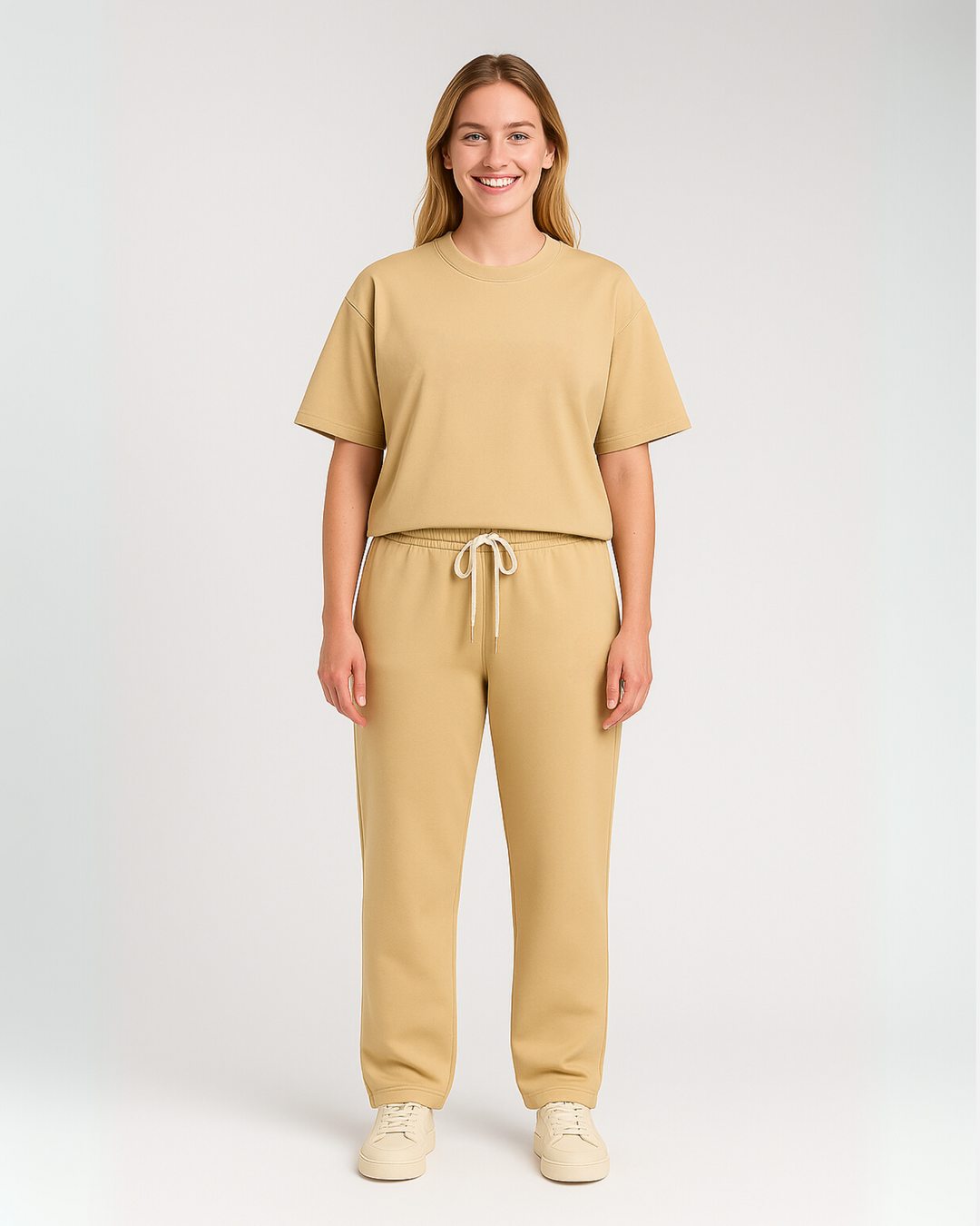 Premium Baggy Sweatpants - Beige