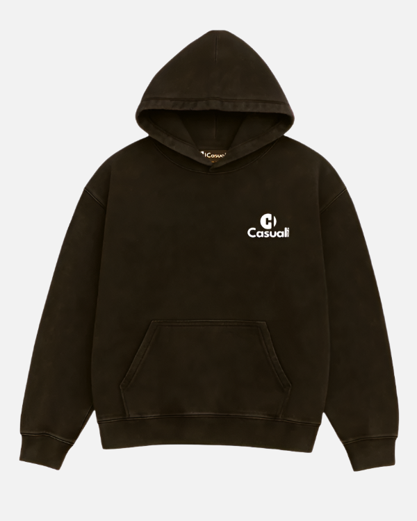 Vintage Black - Drop Shoulder Hoodie