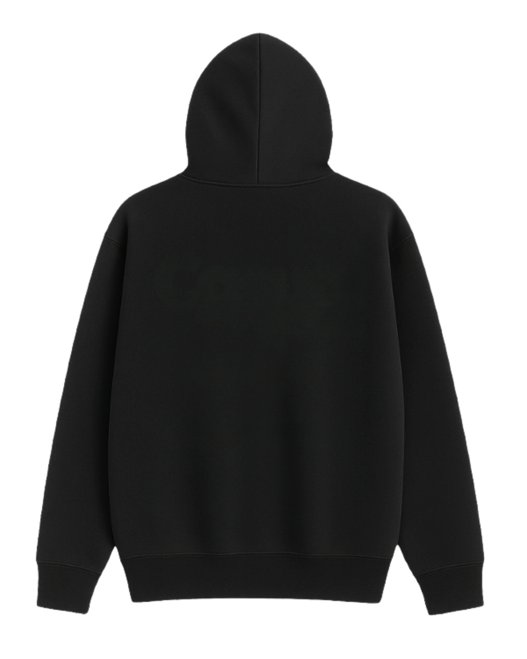 Drop Shoulder Hoodie - Black