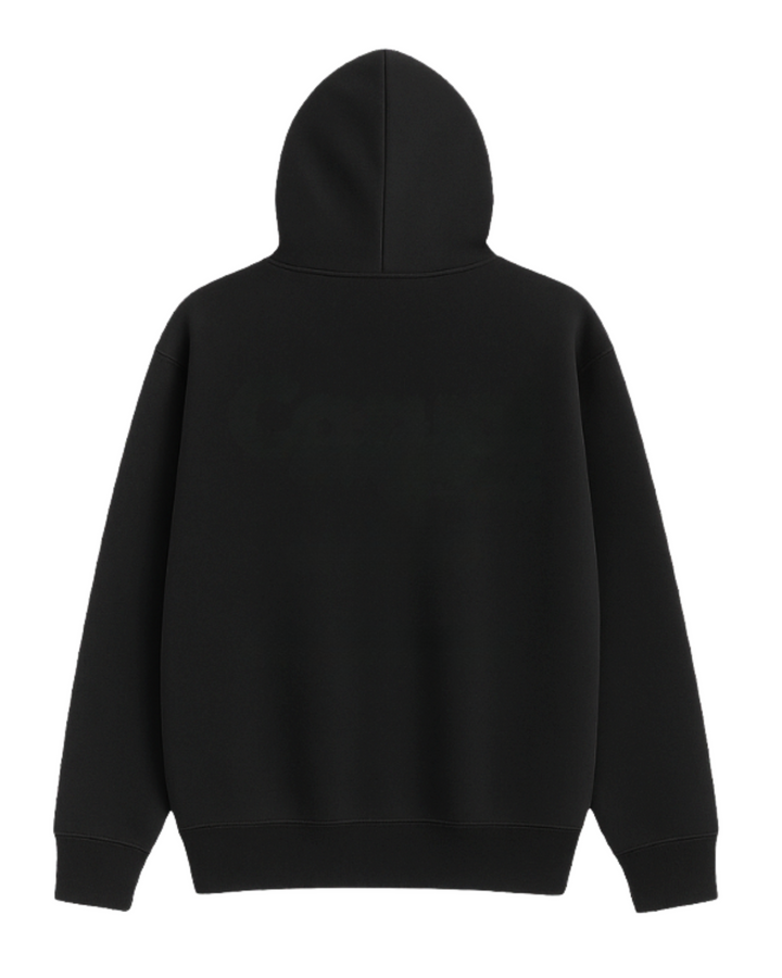 Drop Shoulder Hoodie - Black