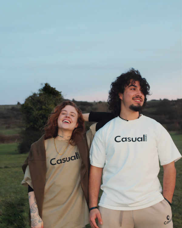 Drop Shoulder T - Shirt - Pale Olive