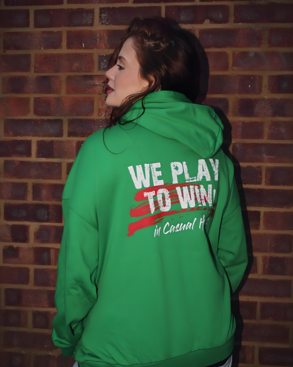 Premium Green Black Drop Shoulder Hoodie