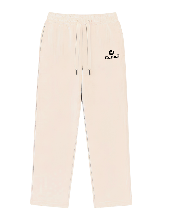 Premium Baggy Sweatpants - Rice White