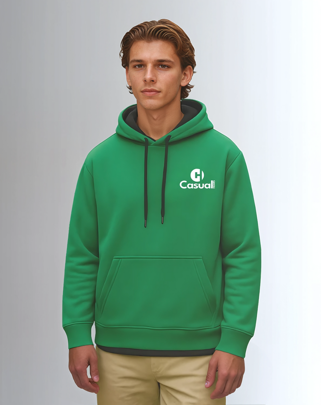 Premium Green Black Drop Shoulder Hoodie