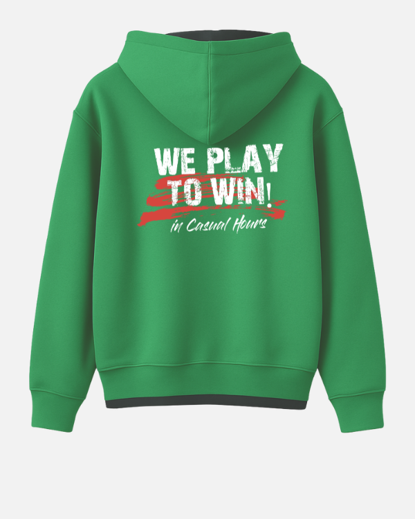 Premium Green Black Drop Shoulder Hoodie