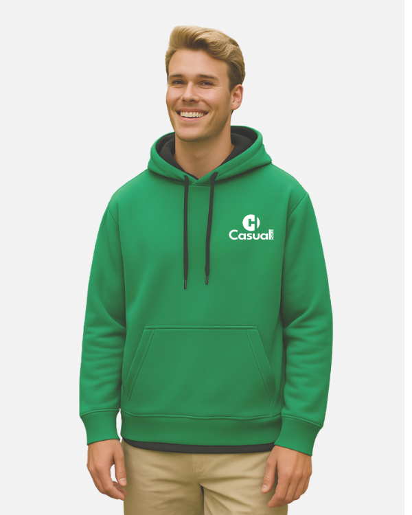 Premium Green Black Drop Shoulder Hoodie