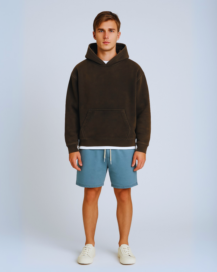 Vintage Black - Drop Shoulder Hoodie