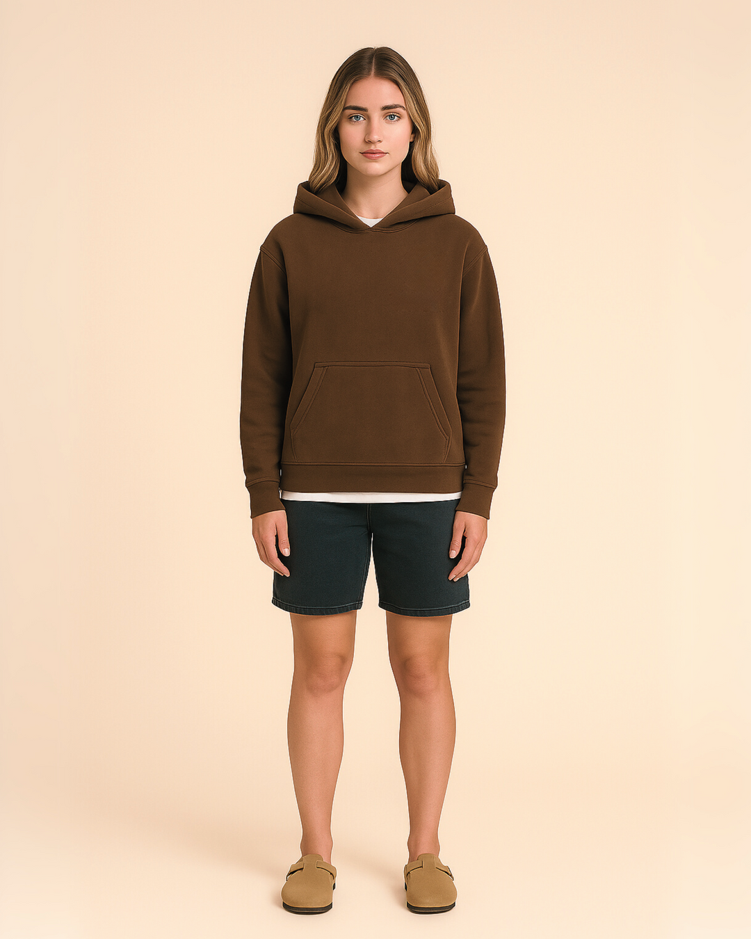 Vintage Brown - Drop Shoulder Hoodie