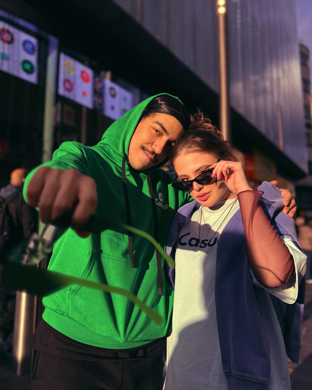 Premium Green Black Drop Shoulder Hoodie