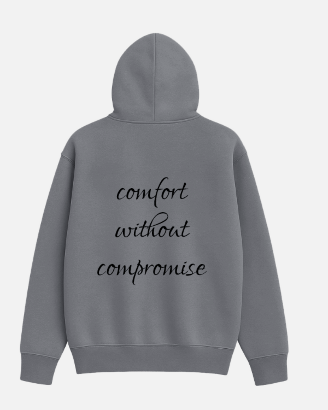 Drop Shoulder Hoodie - Charcoal Breeze