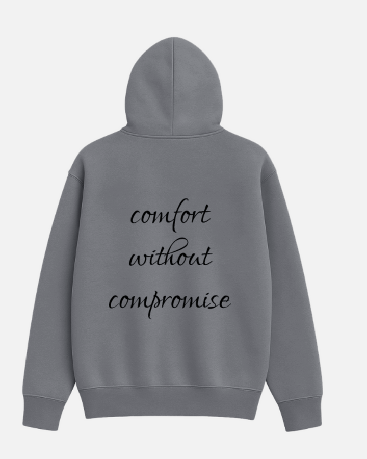 Drop Shoulder Hoodie - Charcoal Breeze