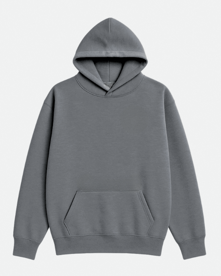 Drop Shoulder Hoodie - Charcoal Breeze
