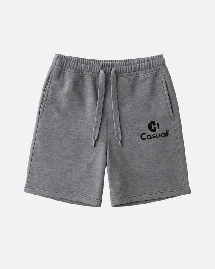 Charcoal Grey Cotton Shorts