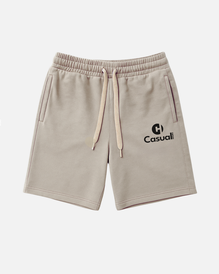 Khaki Cotton Shorts