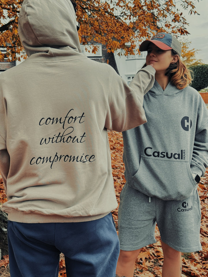 Charcoal Grey Cotton Shorts