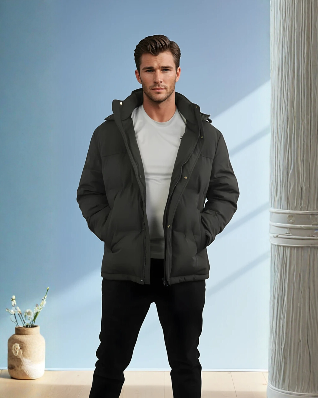 Premium Puffer Jacket Green