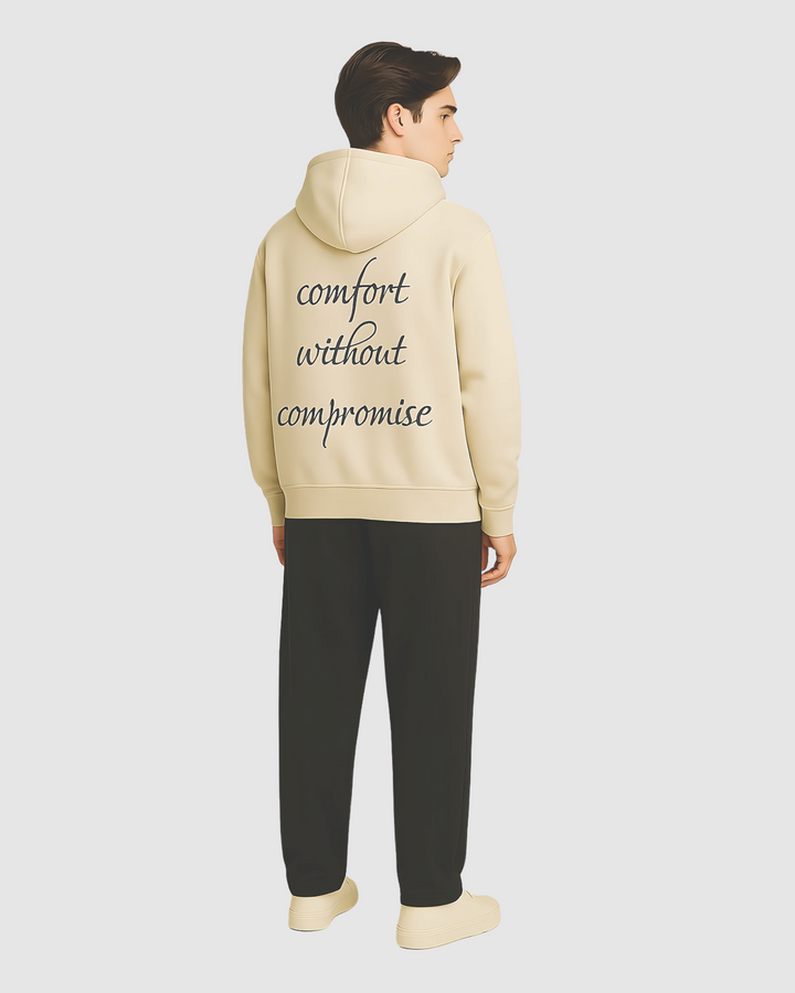 Drop Shoulder Hoodie - Khaki