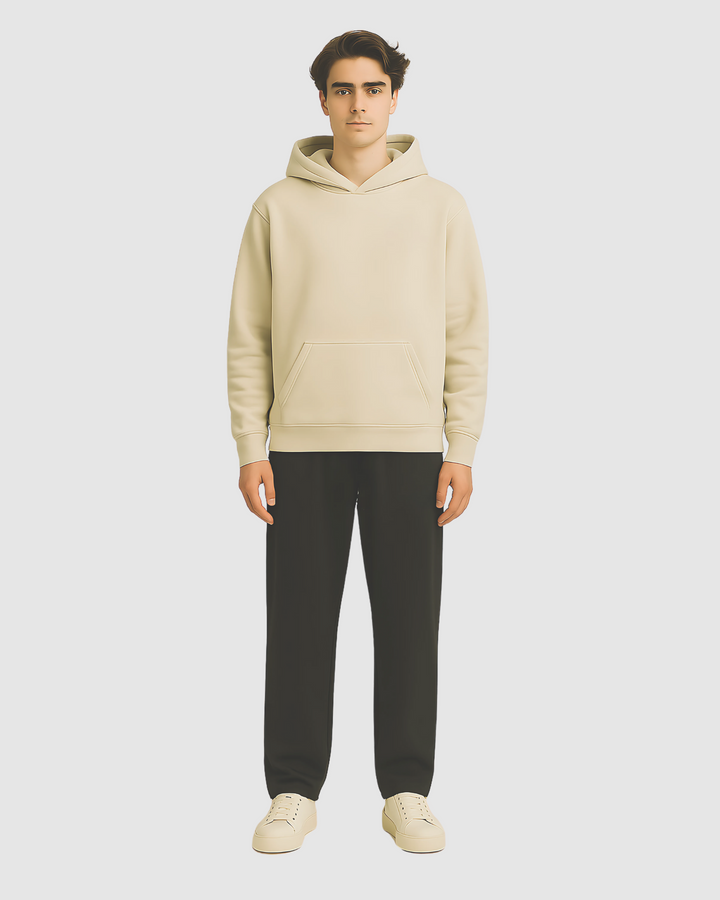 Drop Shoulder Hoodie - Khaki