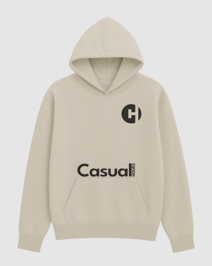 Drop Shoulder Hoodie - Khaki