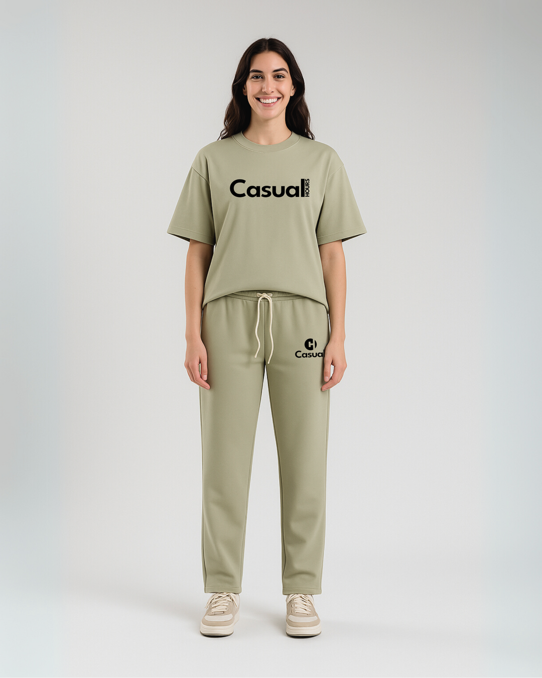 Baggy Sweatpants - Olive Green