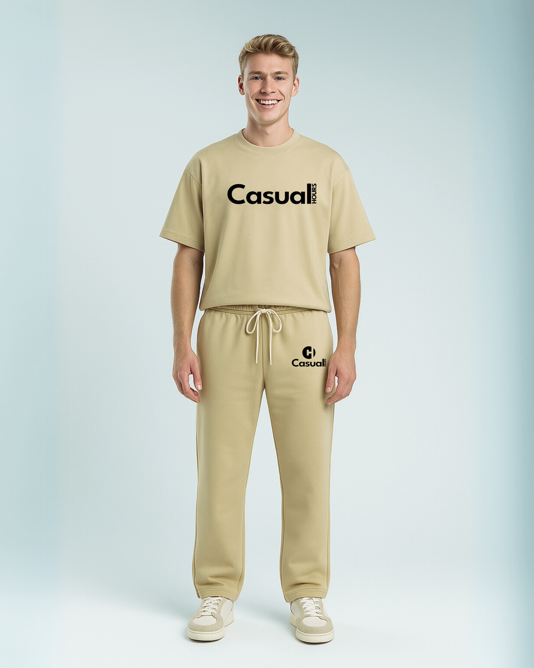 Baggy Sweatpants - Light Khaki