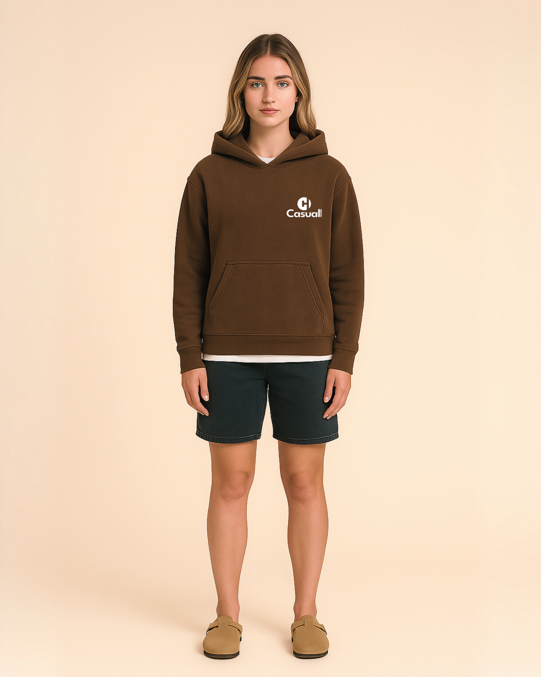 Vintage Brown - Drop Shoulder Hoodie