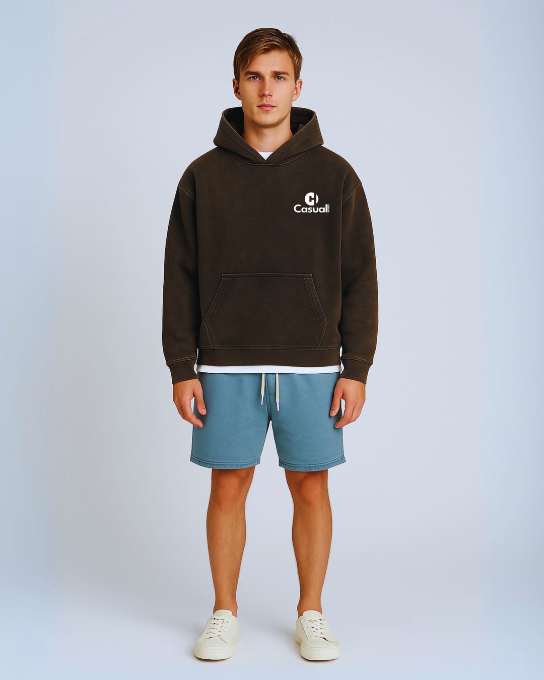 Vintage Black - Drop Shoulder Hoodie