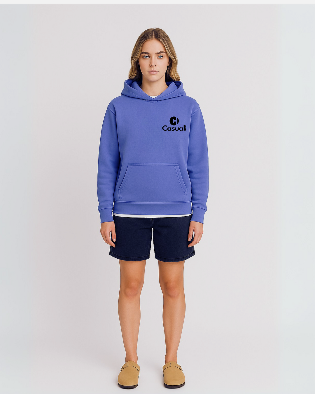 Vintage Blue - Drop Shoulder Hoodie