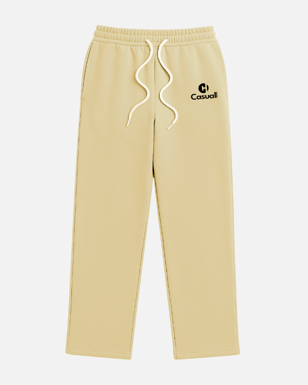 Premium Baggy Sweatpants - Rice White