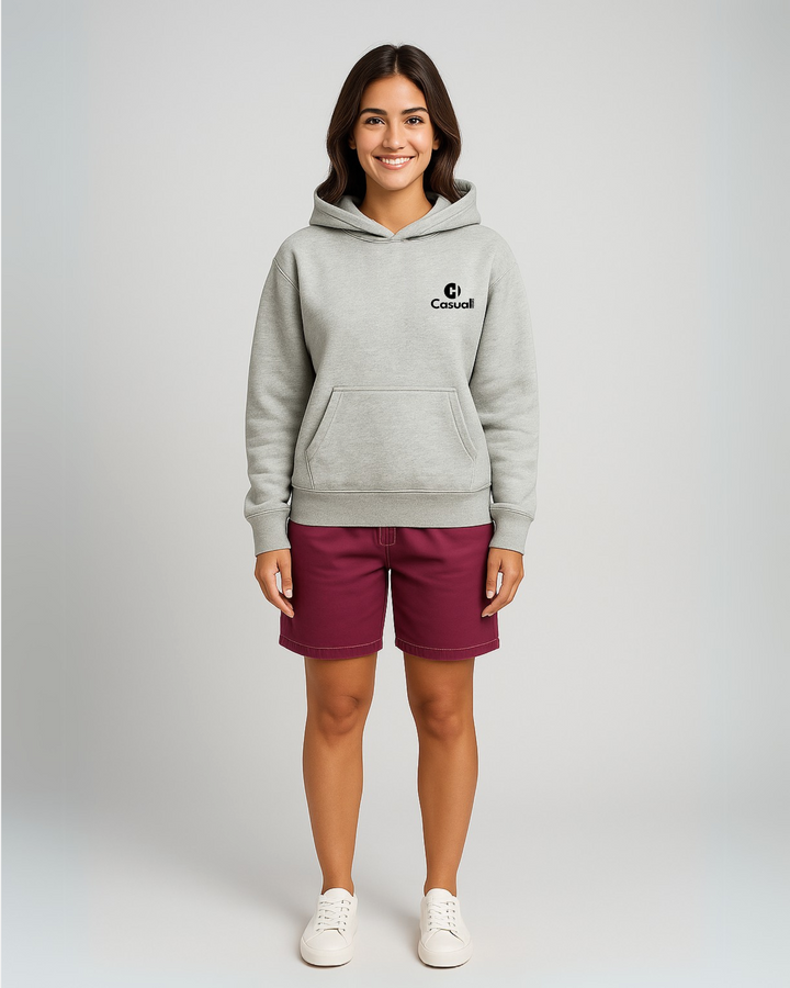 Vintage Light Grey - Drop Shoulder Hoodie