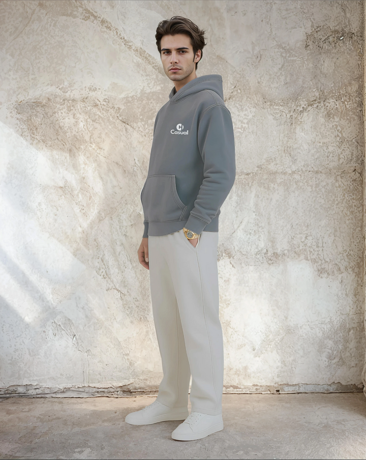 Vintage Lavender Blue - Drop Shoulder Hoodie