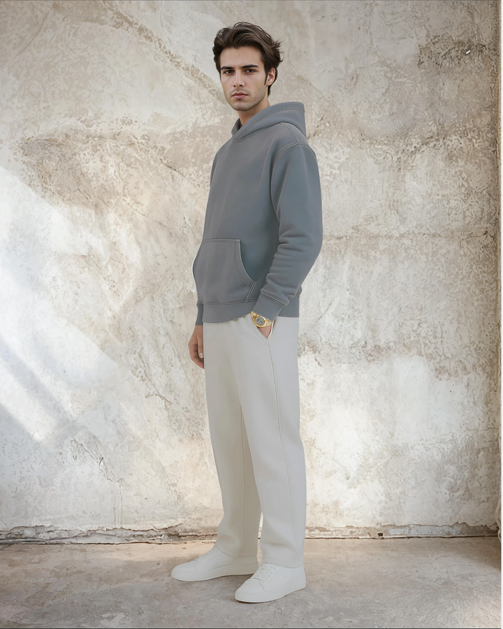 Vintage Lavender Blue - Drop Shoulder Hoodie