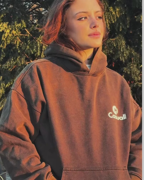 Vintage Brown - Drop Shoulder Hoodie